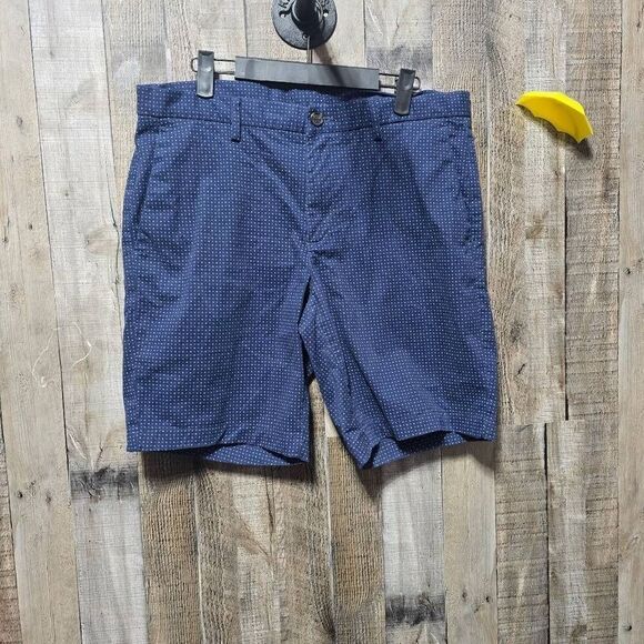 Michael Kors Navy Dotted Chino Shorts - Picture 1 of 5
